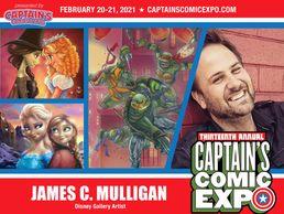 Promo for James C. Mulligan at Captain's Comic Expo 2021.