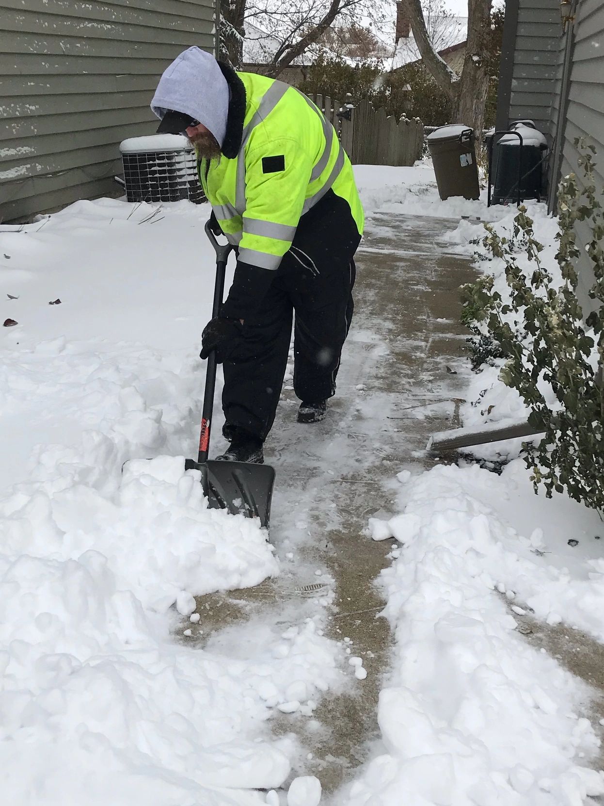 Removing snow