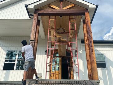 wood staining 