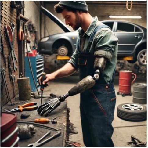 Rendered Amputee Mechanic Rendered Amputee Mechanic