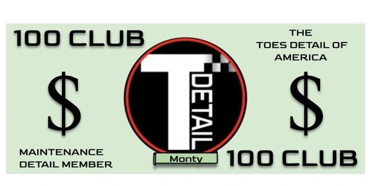 Toe's Detail 100 club logo