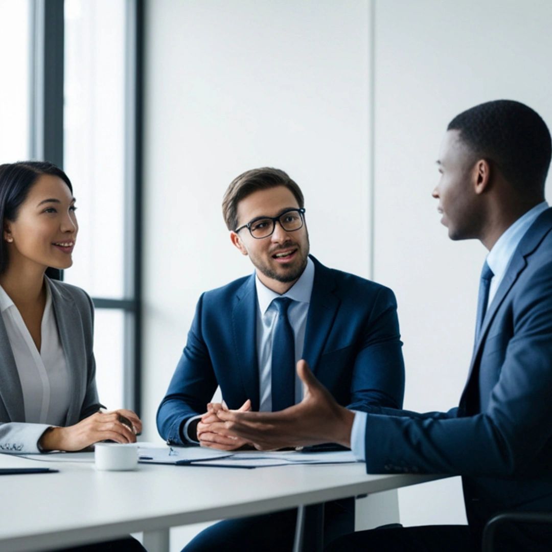 Professional conducting a workplace investigation interview
