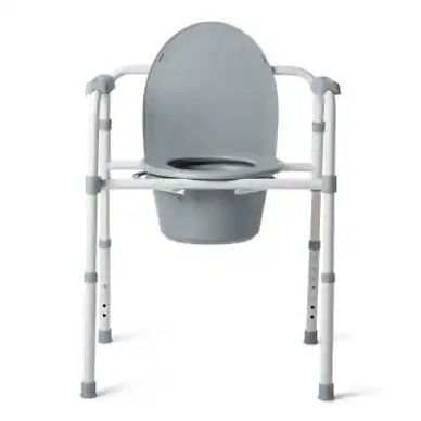 A commode used for the handicapped.