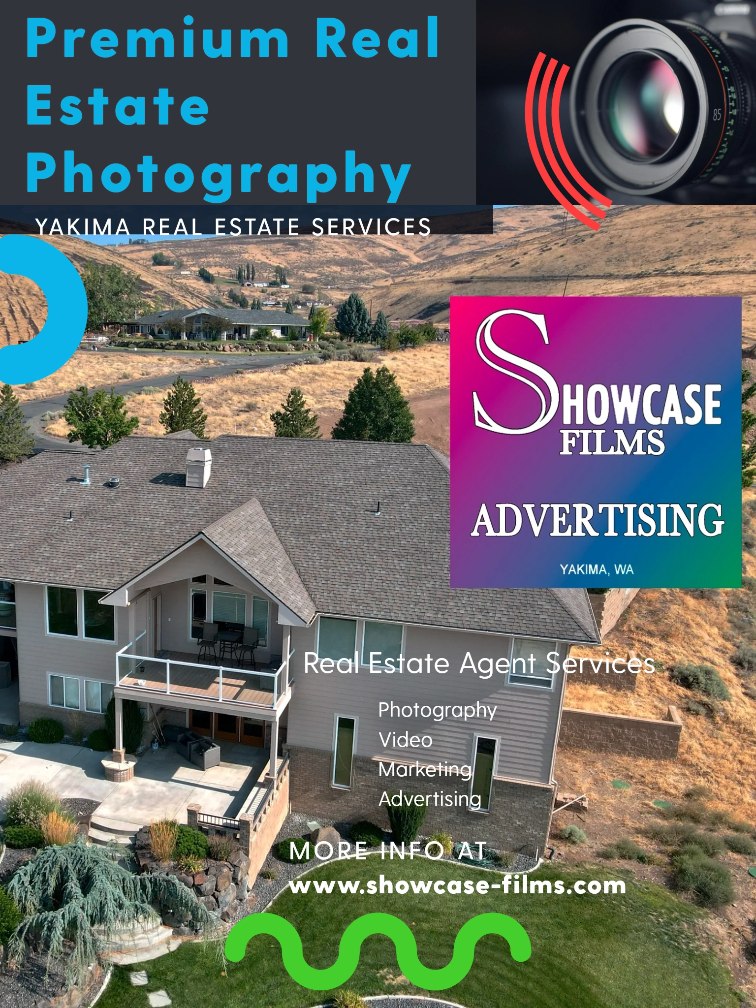 showcase yakima wa real estate photography, video, advertising, marketing promo banner poster photog