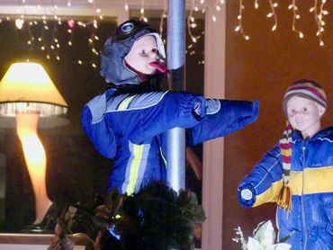 A Christmas Story on Christmas Card Lane. Christmas lights in San Diego. 