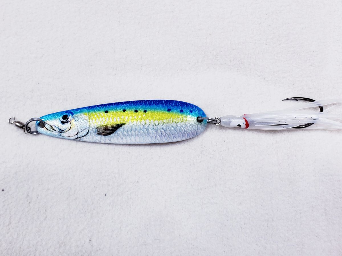 Cuillère De Pêche Au Saumon McOmie's 3 1/4' - Coloris Clown Avec Shoochie - Neuve