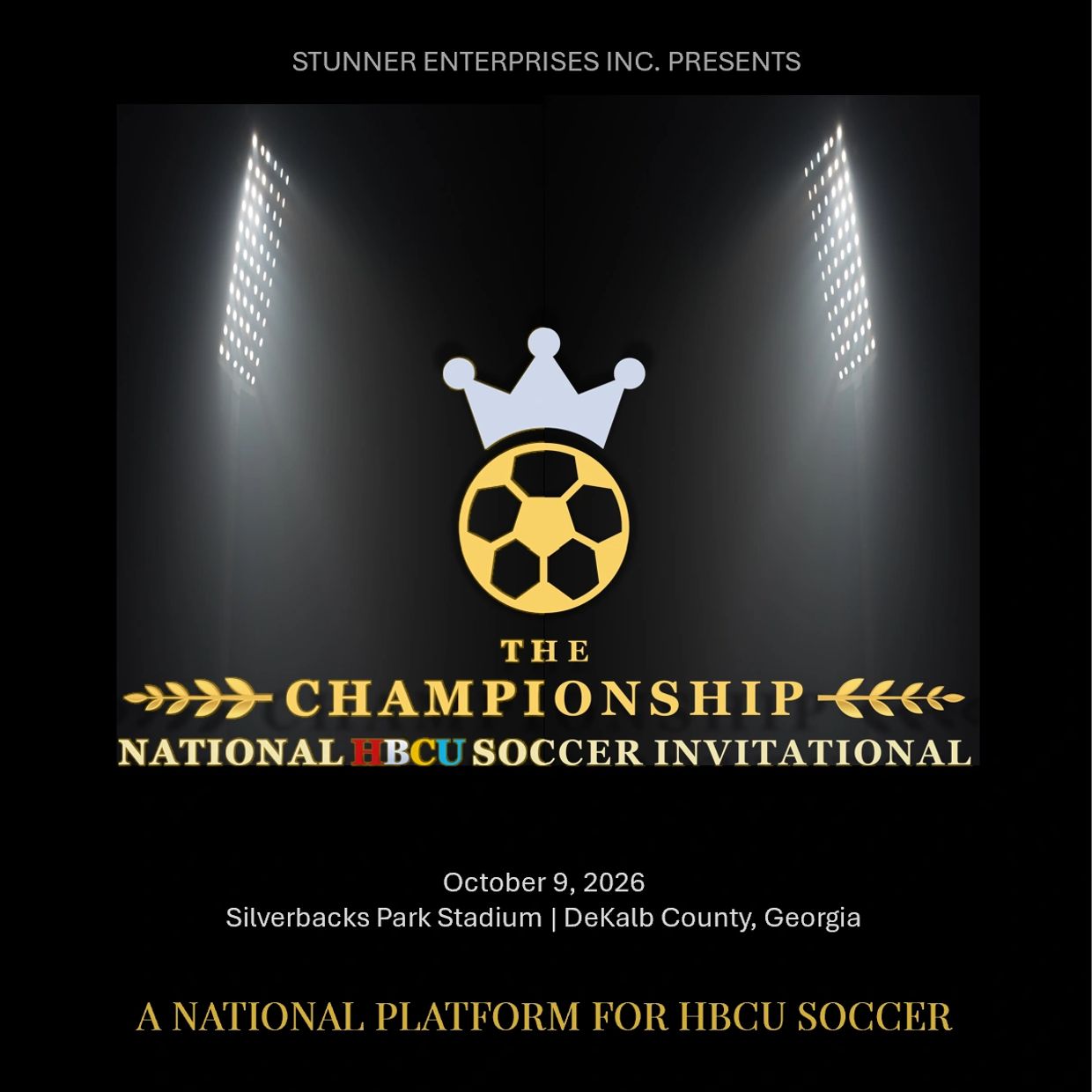 2026 HBCU National Soccer Championship at Silverbacks Park Stadium, Georgia.