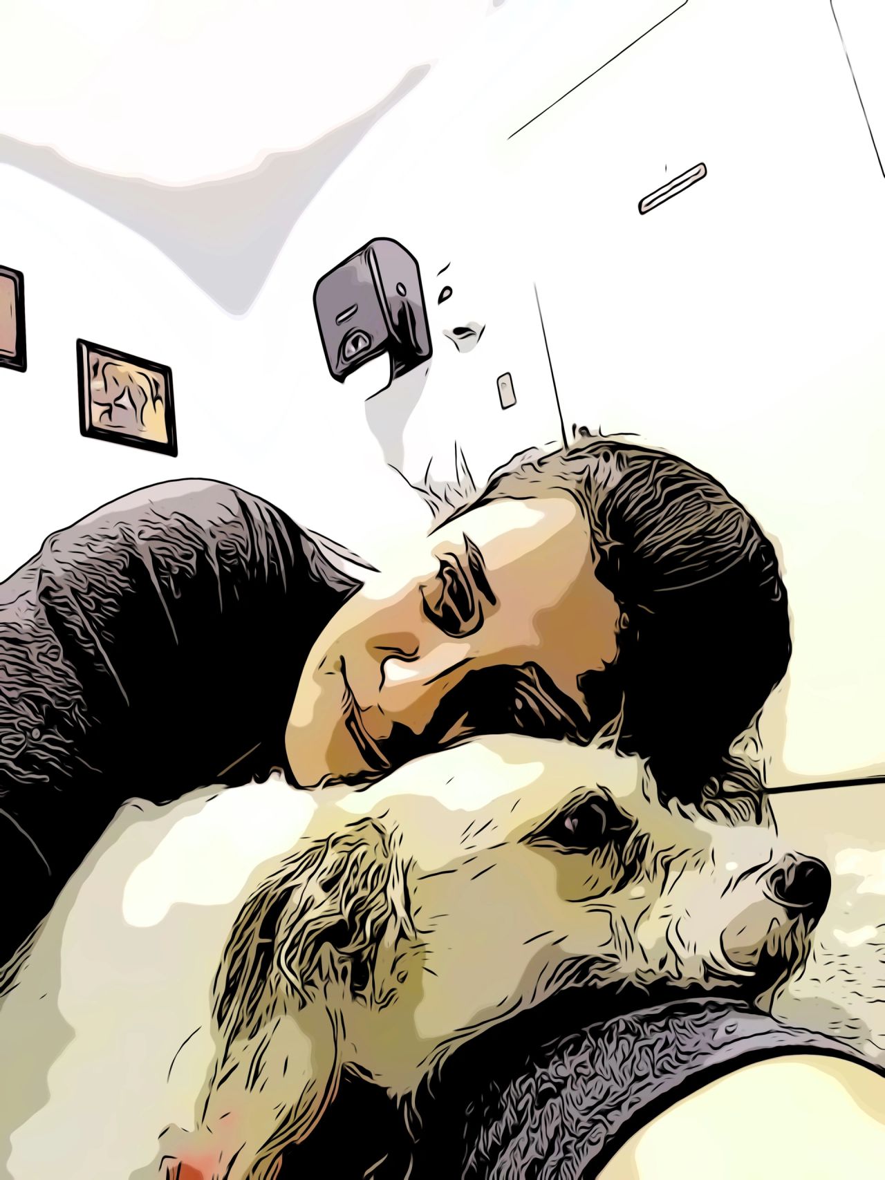 Gina and her fur baby Sis