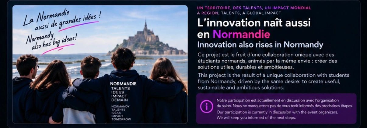 L'innovation née en Normandie avec des étudiants créatifs.