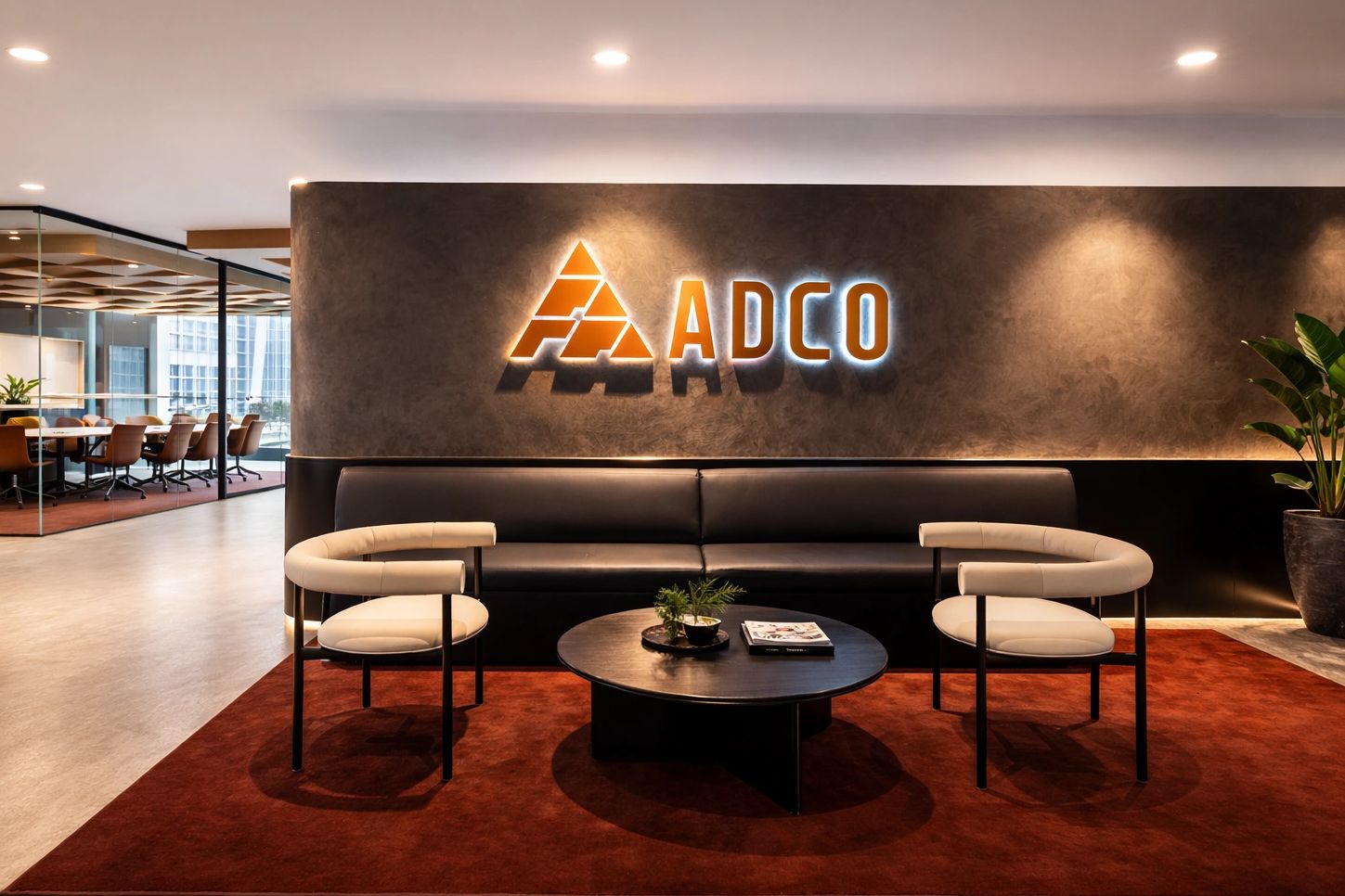 Architectural signage installed within a premium commercial office environment in Sydney 