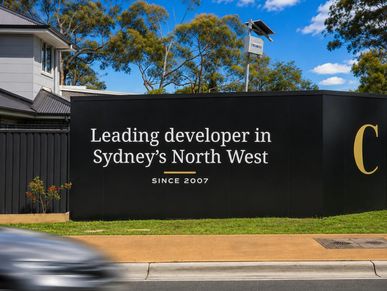 Development Site Signs Castle Hill and Construction Site Signage Sydney by Kellyville Signs