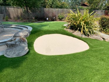 Sand trap installation in woodside, San Mateo County