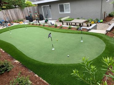 Artificial turf installation in San Mateo County