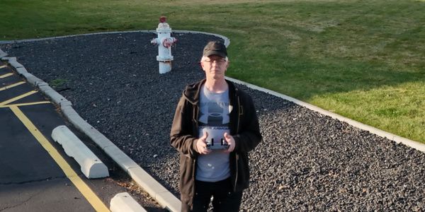 Self portrait with my dji mini 4 pro