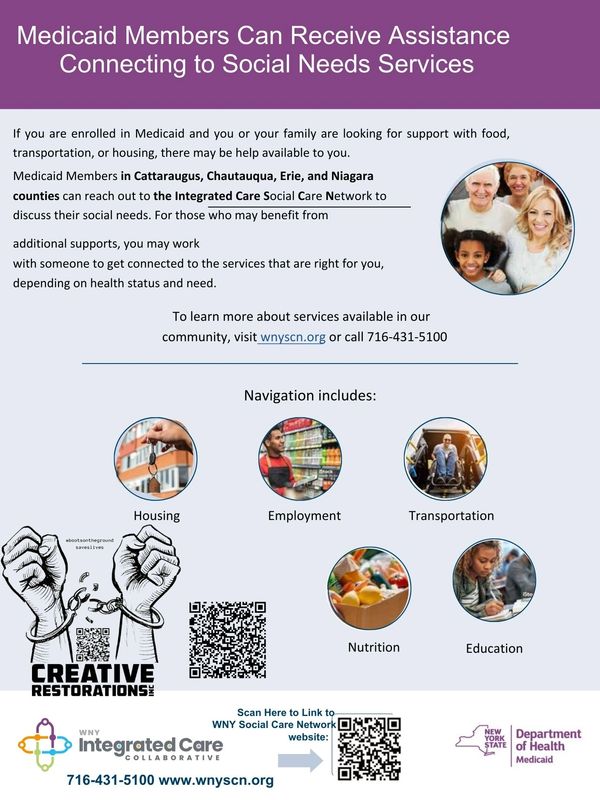 Medicaid members may qualify for free support with housing, food, transportation, and more. 