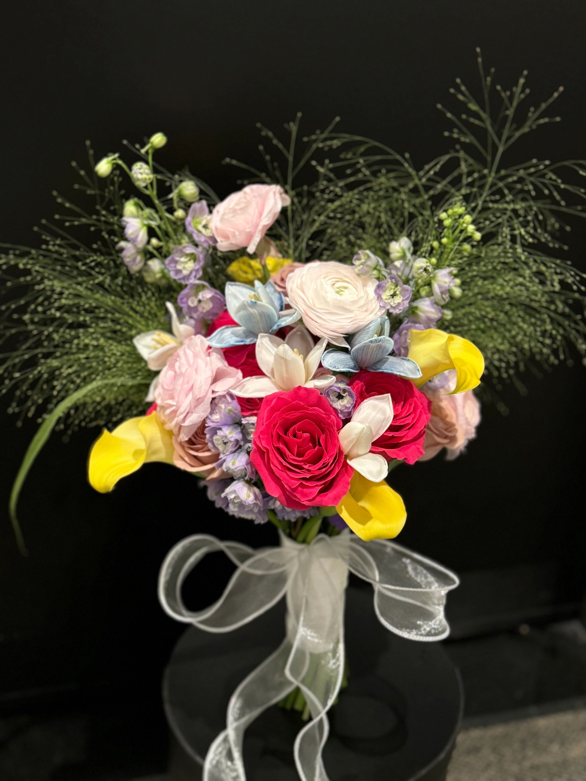 Dopamine-Colored Bridal Bouquet