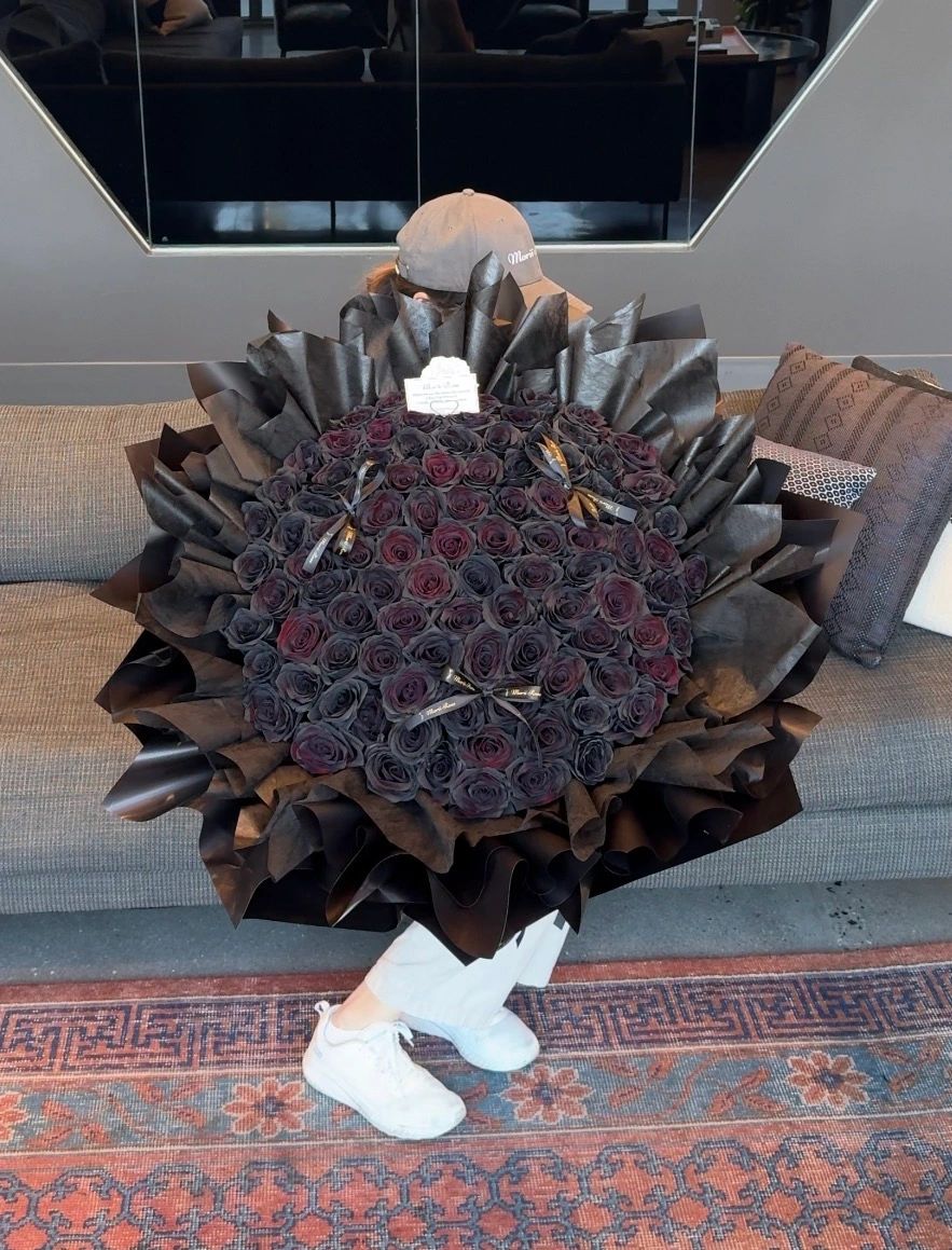 99 Imported Ecuadorian Black Roses