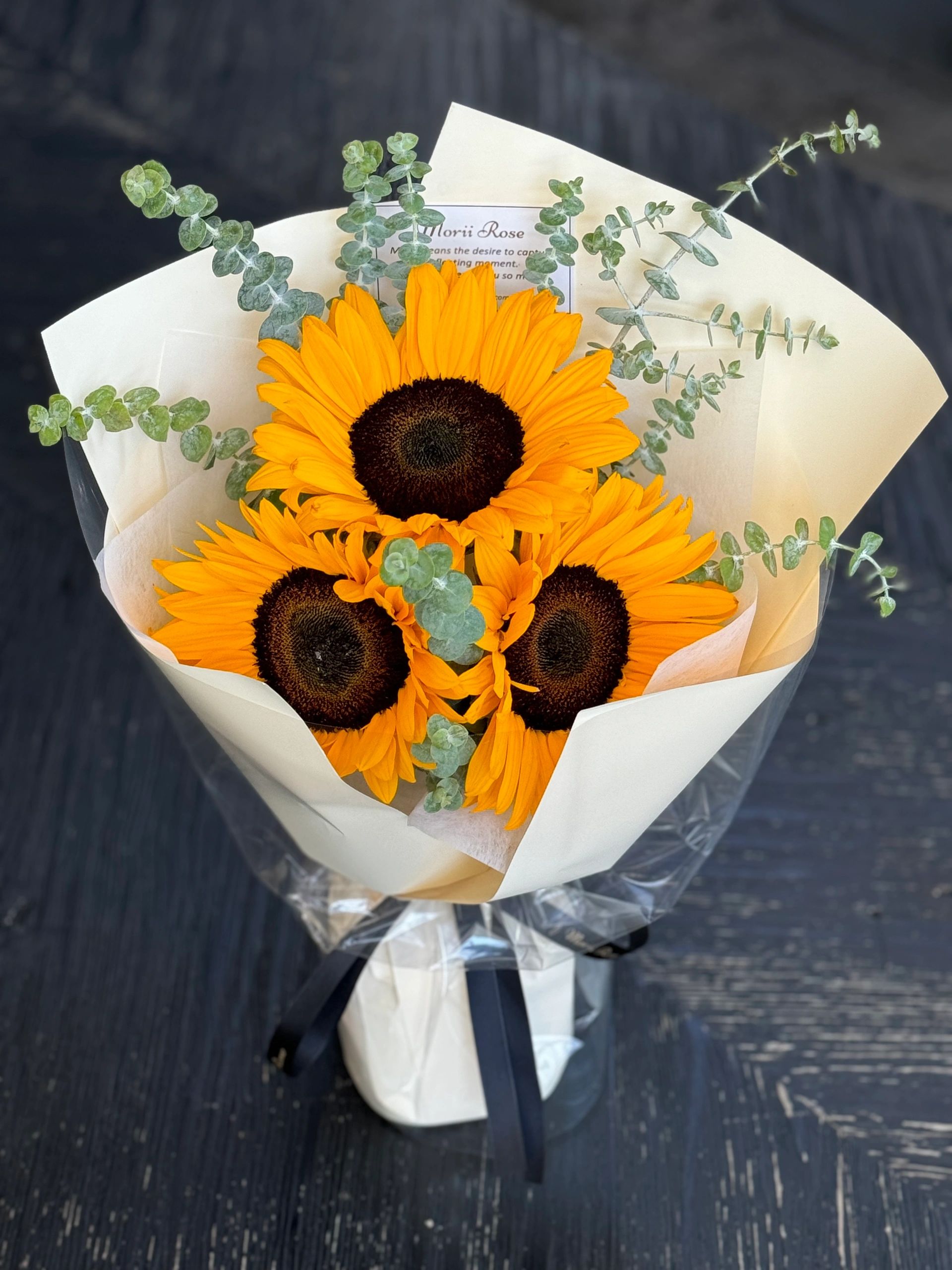 3 Sunflower&Eucalyptus Bouquet