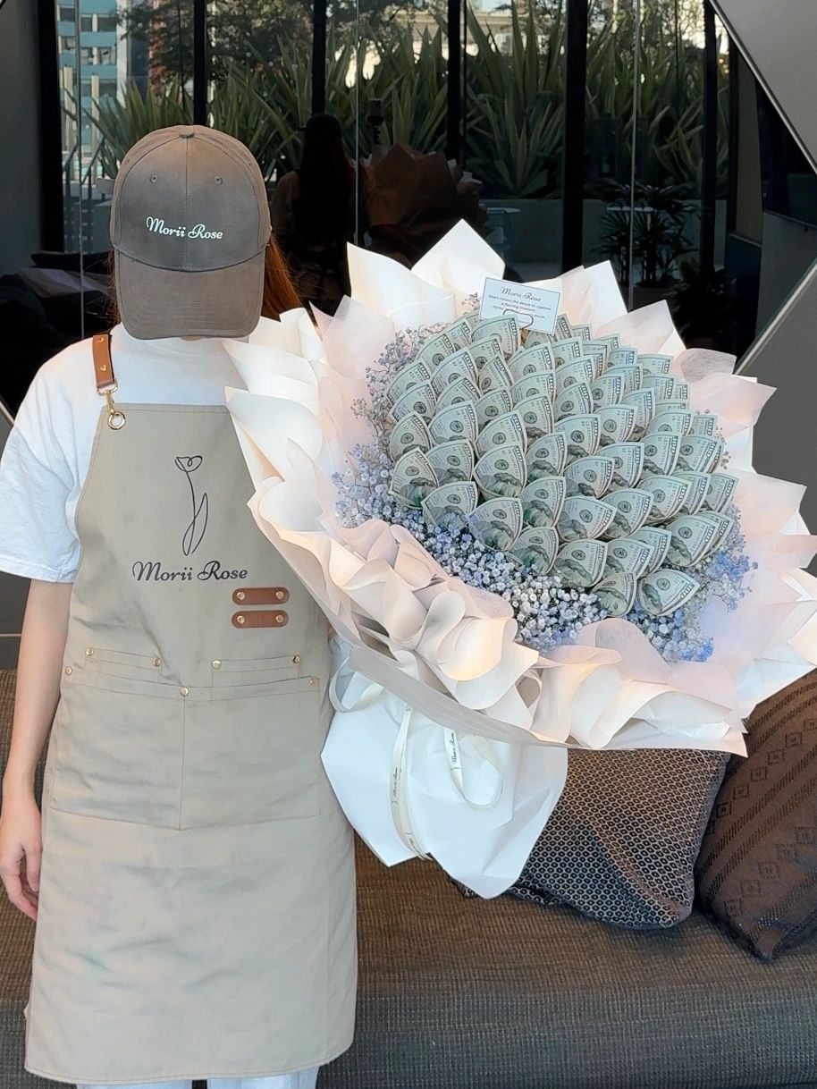 66 Hundred Dollar Bill Bouquet