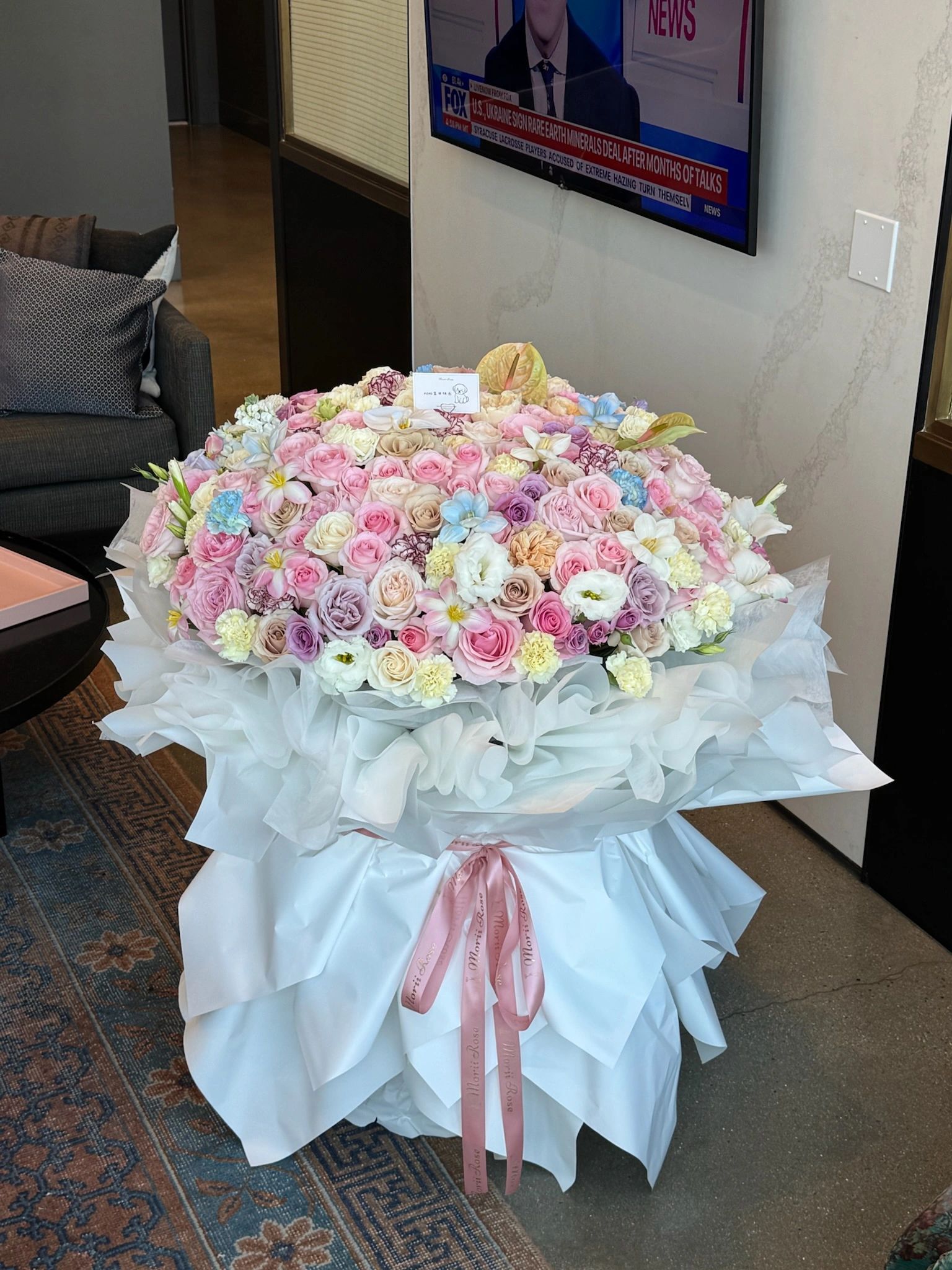 199-Bloom Pink and Purple Bouquet
