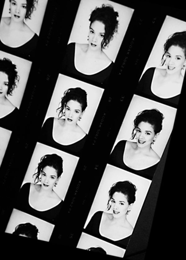 Black and white composite contact sheet photography headshots 