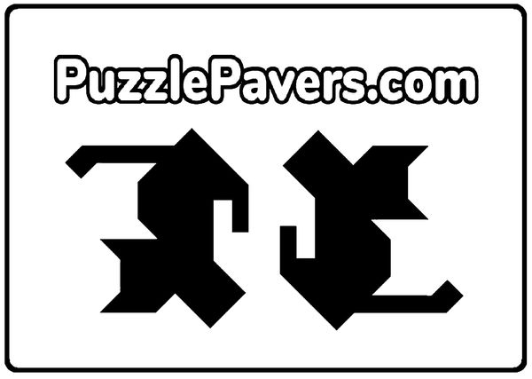 Tessellating paver stone designs for sidewalks and patios