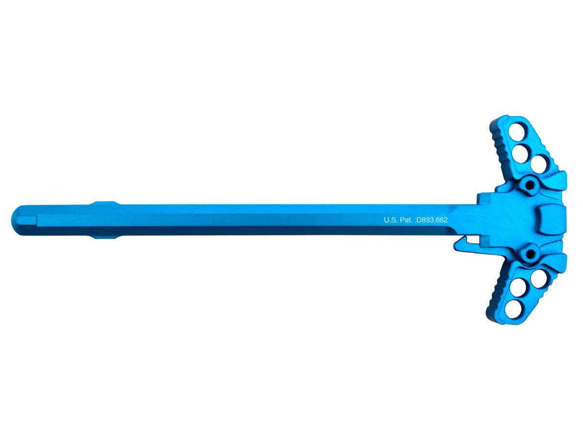 Ambidextrous AR15 and AR9 Charging Handle, Blue Anodized