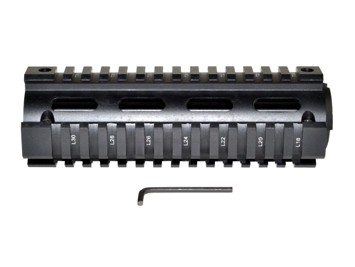 2 Piece Drop In Quad Rail Handguard. Fits LR .308 Low Profile, 6.75 ...