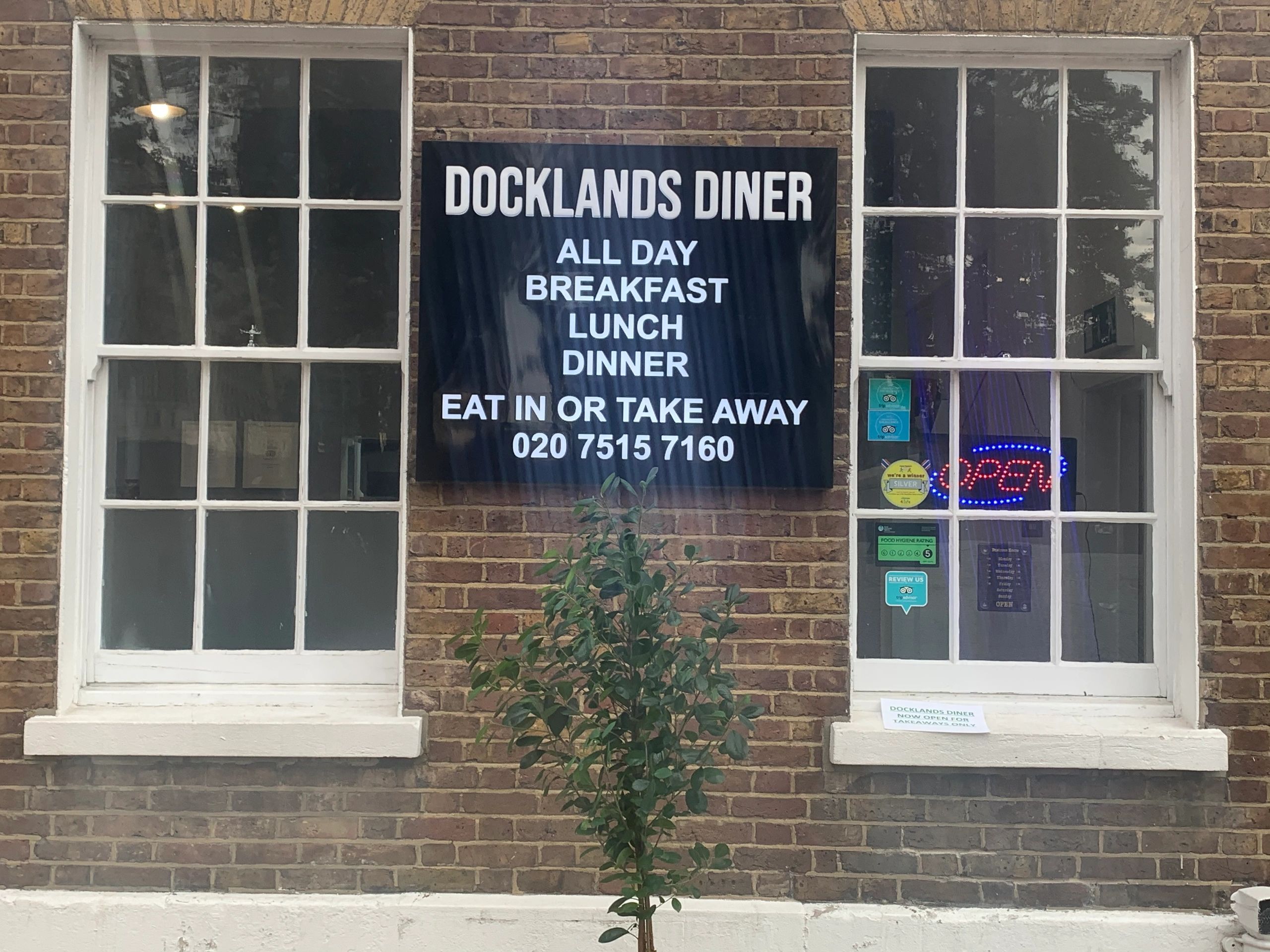 Docklands Diner in London