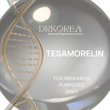 Image promoting Tesamorelin research by DRKOREA.