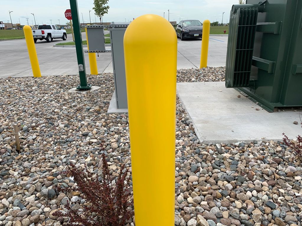 A bollard post 