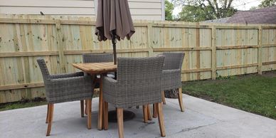 6 ft wood fence green treated 