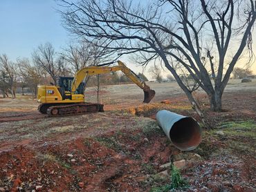 Putting in a tinhorn in Edmond, Oklahoma.