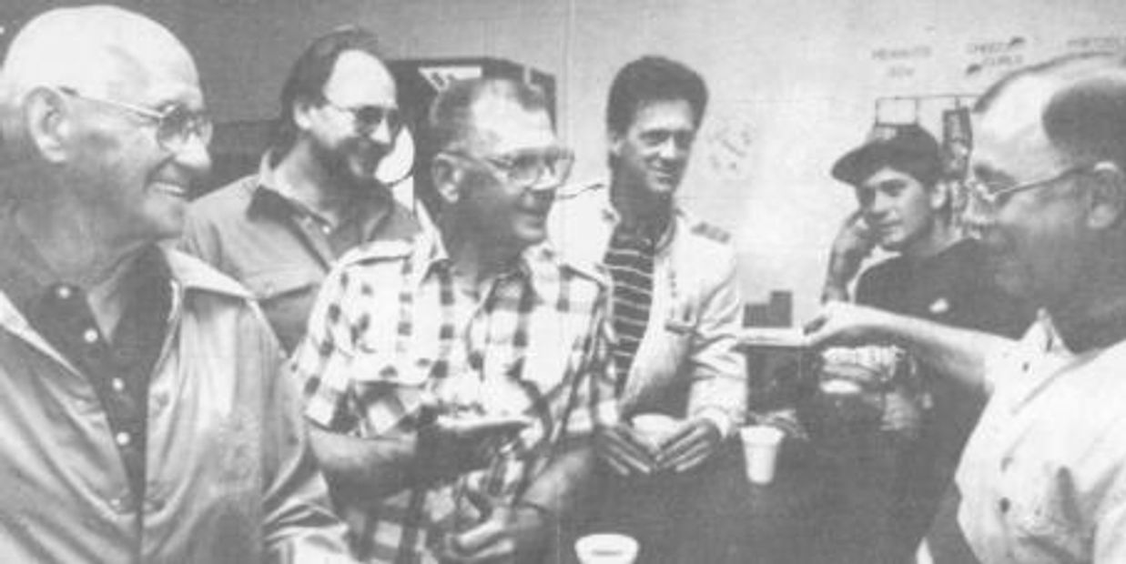 Image of newspaper clipping of the founders of the 12 Step Recovery Club