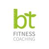 Logo of BT Fitness Coaching in green and gray colors.