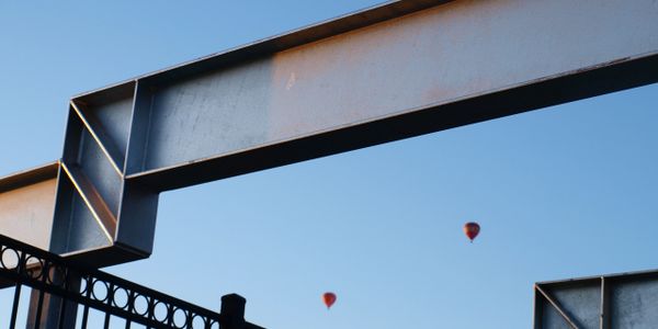 Flemington racecourse podium construction image of beam by Deery Consulting.