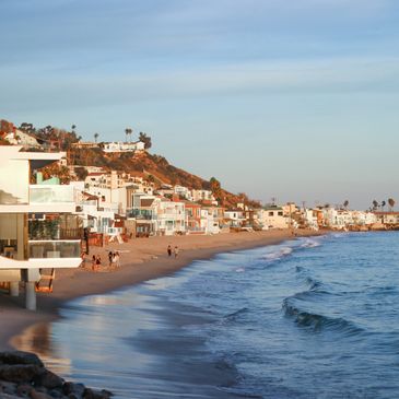 Home on the beach in Malibu 