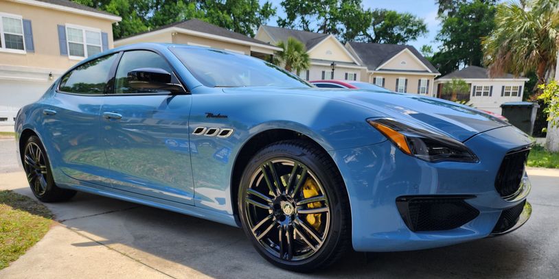 Blue Maserati Modena