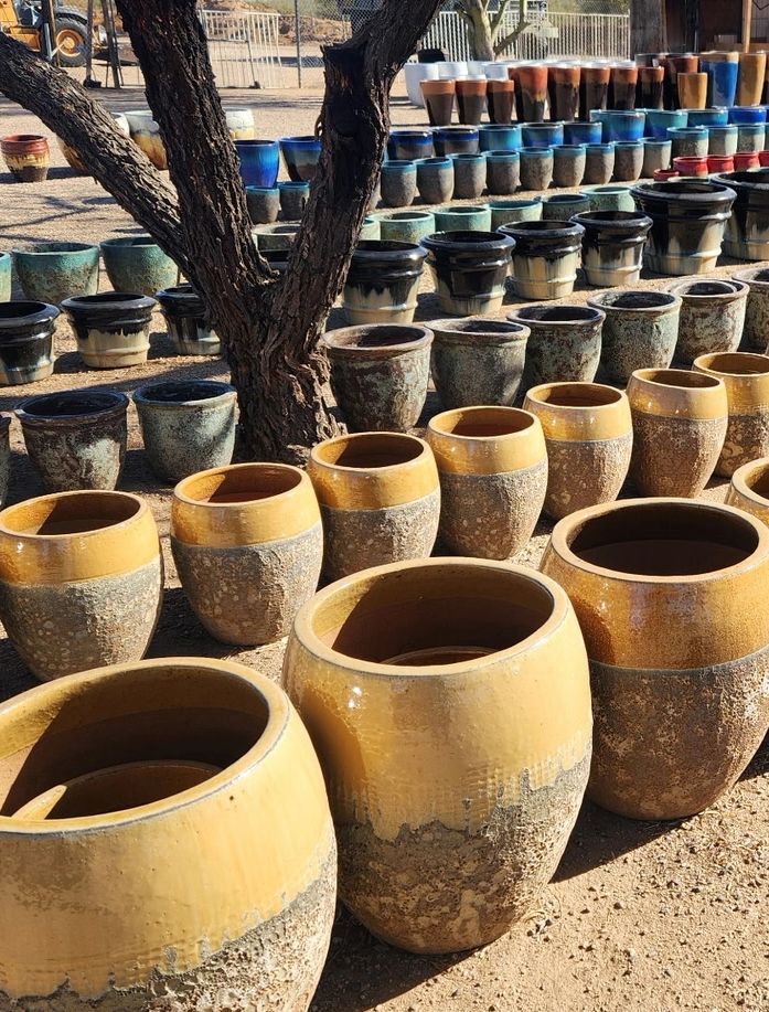 Colorful pottery
