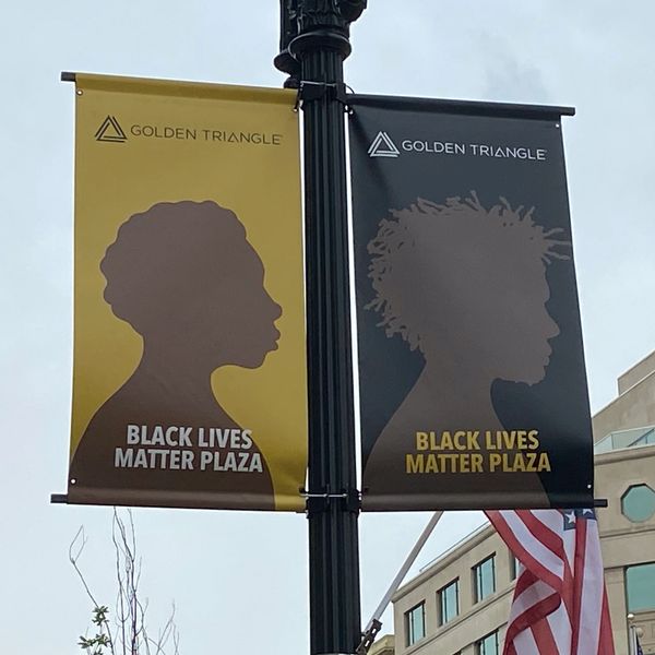 Black Lives Matter Plaza signs