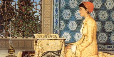 1880- Osman Hamdi Bey, Girl Reciting Quran