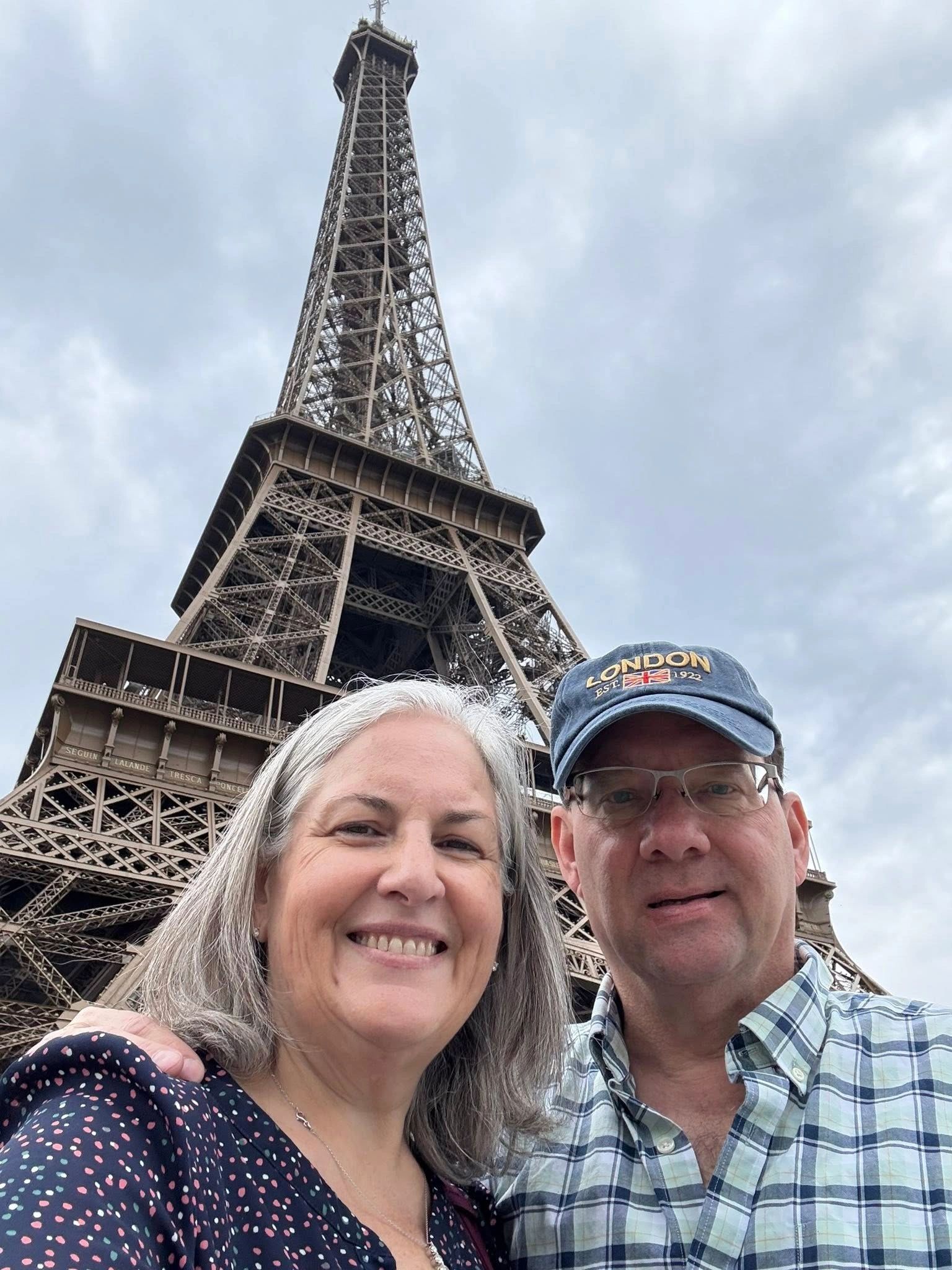 With her husband – Paris, France – June 2025