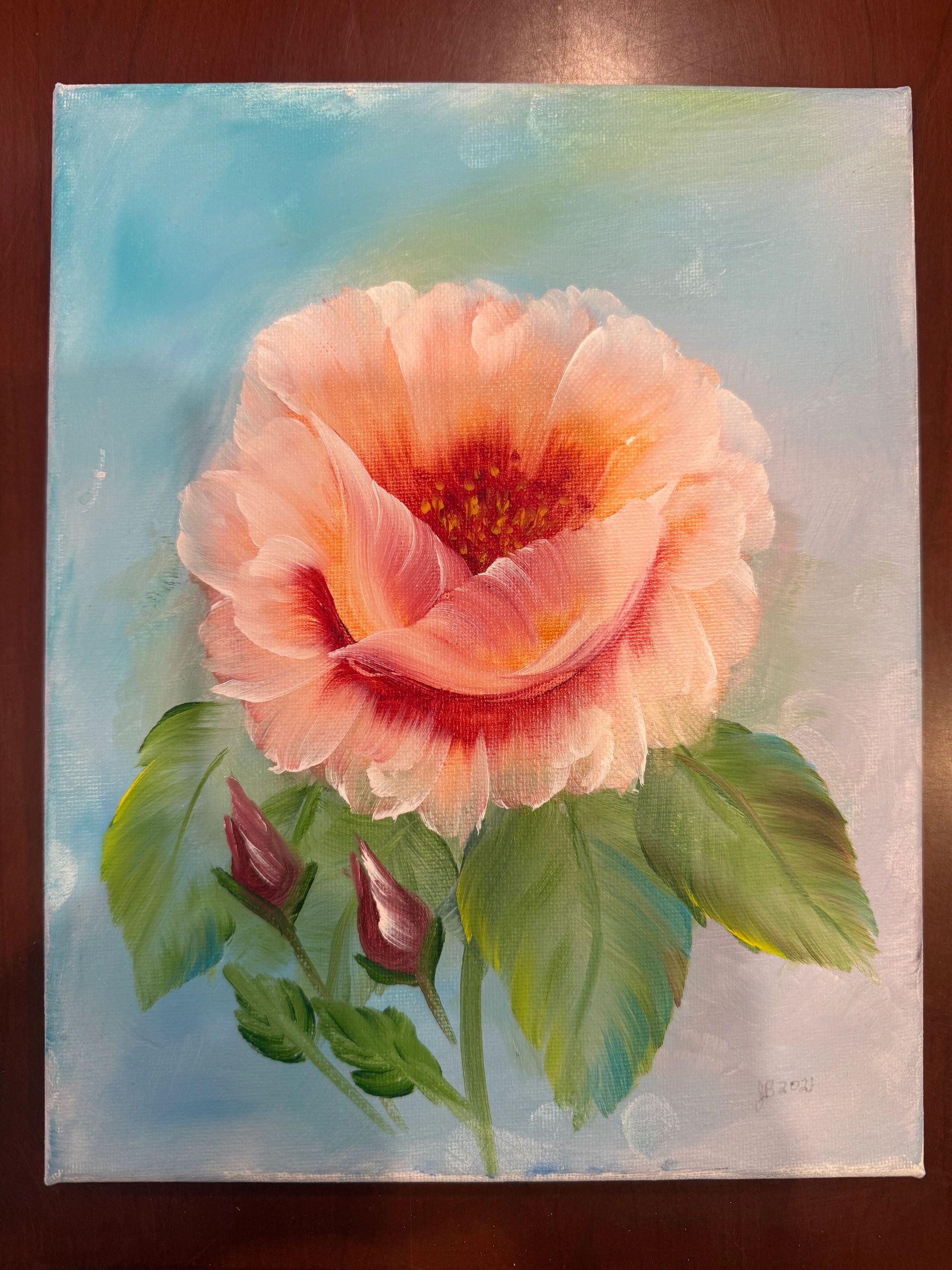 One of her watercolor paintings
