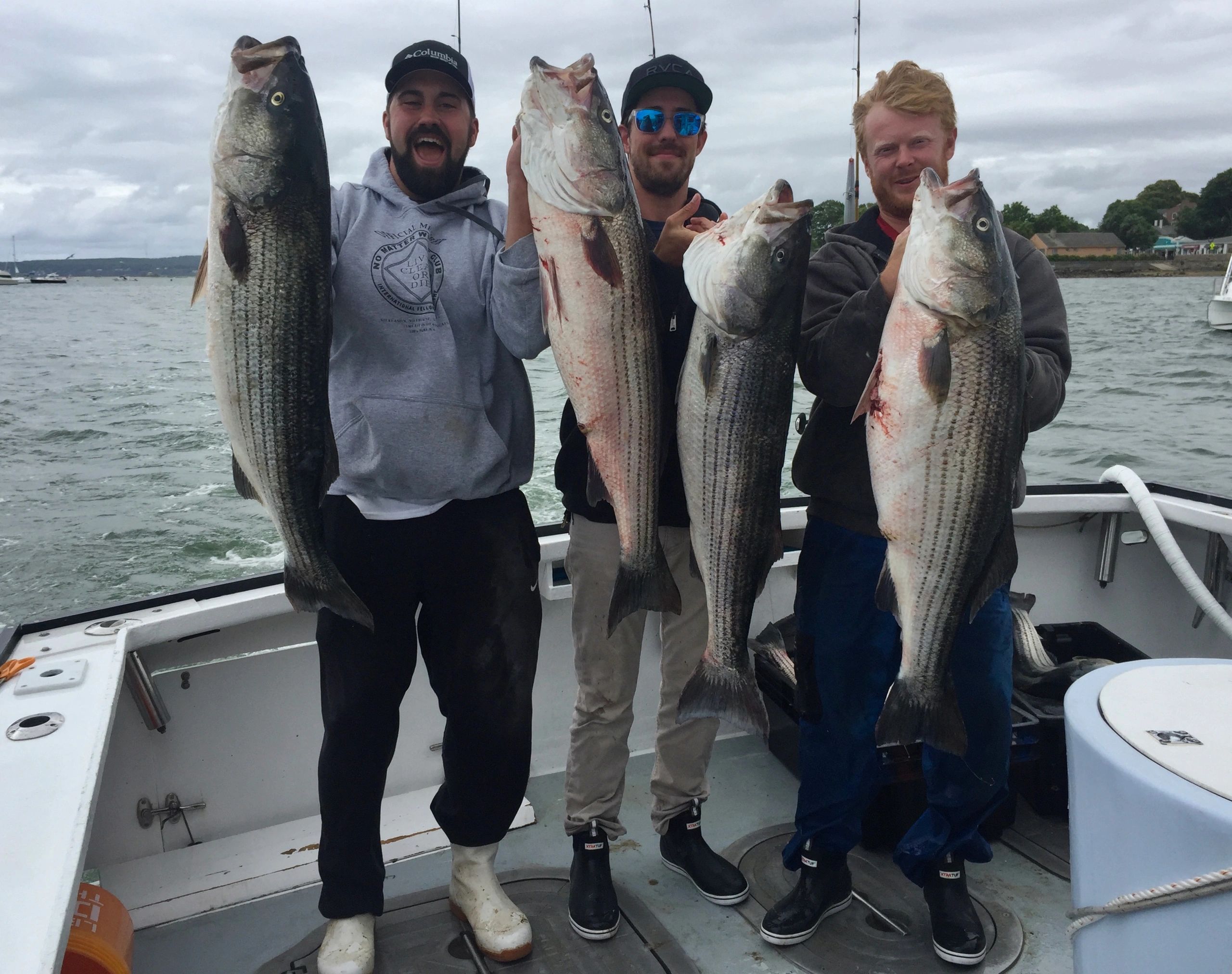 Striper Charter for the Boys