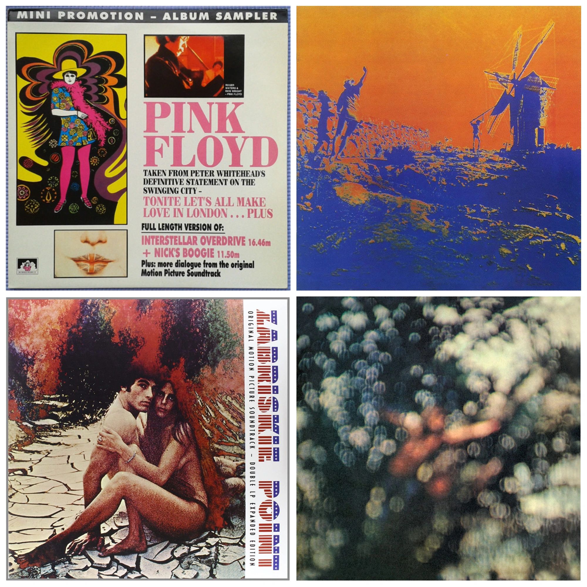 Colage de album de sound track de Pink Floyd
