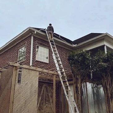 Lexington South Carolina gutter cleaning with Josh