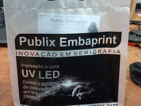 Packaging for Publix Embaprint UV LED printing and curing services.