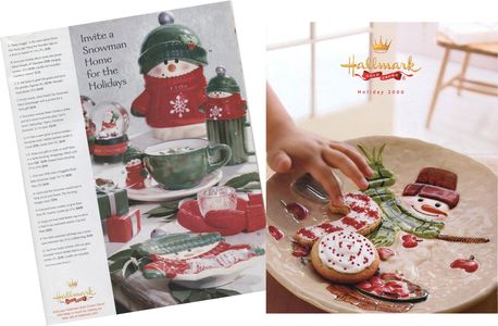 sample pages from a Hallmark catalog for Christmas