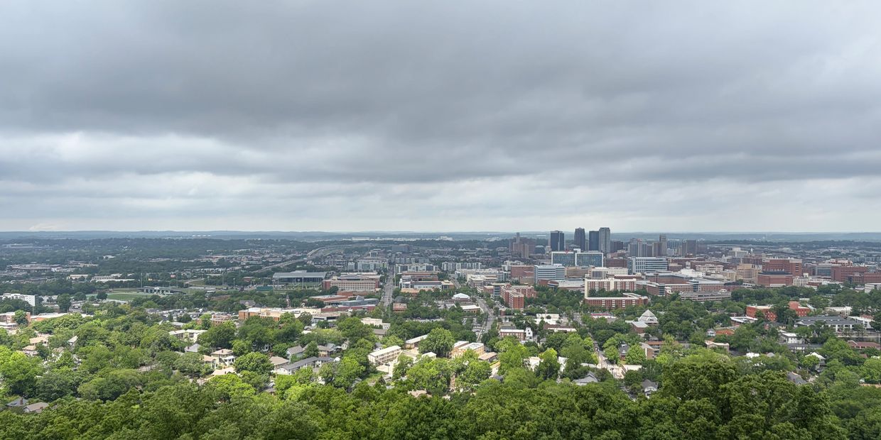 View of downtown Birmingham looking north.