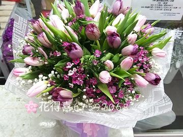 鬱金香花束，歐洲花束，歐洲進口花束，進口花束